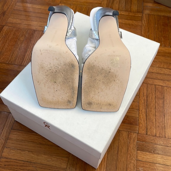 Good American Lucite Silver Sandal - 8.5 - Picture 5 of 6